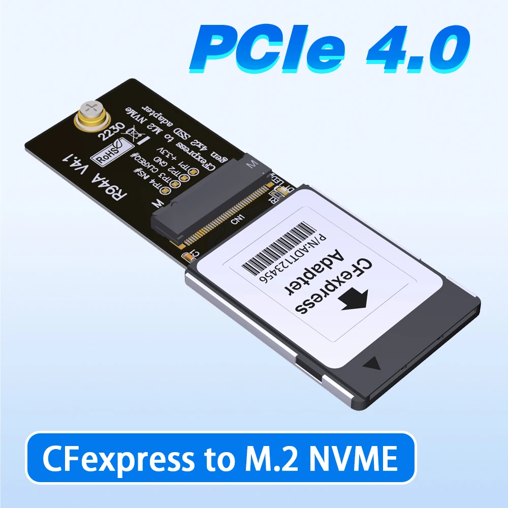 Адаптер карты расширения CFexpress на M.2 NVME R94A 4,0 поддерживает XBOX Canon R5 Z6Z7
Адаптер карты расширения CFexpress на M.2 NVME R94A 4,0 поддерживает XBOX Canon R5 Z6Z7