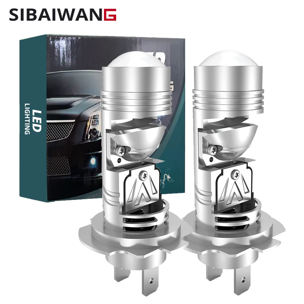 2Pcs New H7 Led Projector Car Headlight Bulbs Lens Canbus 1:1 Wireless Plug&Play 6000K Auto H7 LED Car Headlight Lens with Fan
2Pcs New H7 Led Projector Car Headlight Bulbs Lens Canbus 1:1 Wireless Plug&Play 6000K Auto H7 LED Car Headlight Lens with Fan