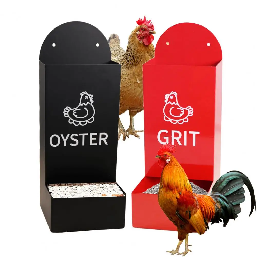 2Pcs Automatic Metal Chicken Feeder with Oyster Shell - Hanging Poultry Feeder for Hens, Durable Feeding Tray Accessories
2Pcs Automatic Metal Chicken Feeder with Oyster Shell - Hanging Poultry Feeder for Hens, Durable Feeding Tray Accessories