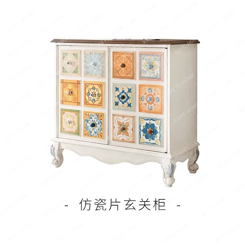 LPainted Neoclassical Entrance Cabinet Double Door Cabinet Decorative Sofa Back Storage Cabinet
LPainted Neoclassical Entrance Cabinet Double Door Cabinet Decorative Sofa Back Storage Cabinet