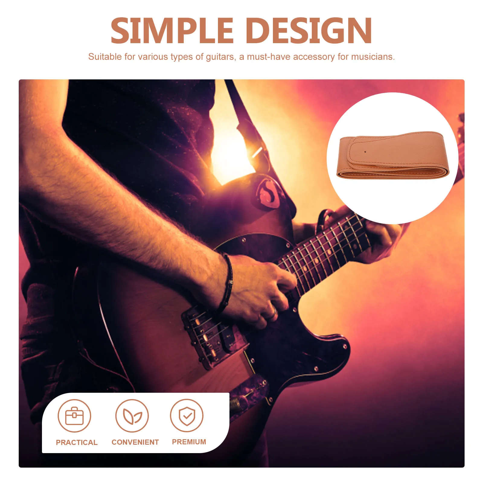 Guitar Strap Adjustable Durable PU Soft Comfortable Shoulder Belt Electric Bass Guitar Sling Replacement Strap
Guitar Strap Adjustable Durable PU Soft Comfortable Shoulder Belt Electric Bass Guitar Sling Replacement Strap