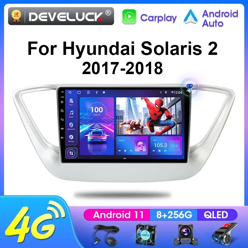 Автомагнитола 2 Din на Android 12, мультимедийный видеоплеер для Hyundai Solaris 2 Verna 2017-2018, стерео навигация GPS, 4G Carplay Auto
Автомагнитола 2 Din на Android 12, мультимедийный видеоплеер для Hyundai Solaris 2 Verna 2017-2018, стерео навигация GPS, 4G Carplay Auto