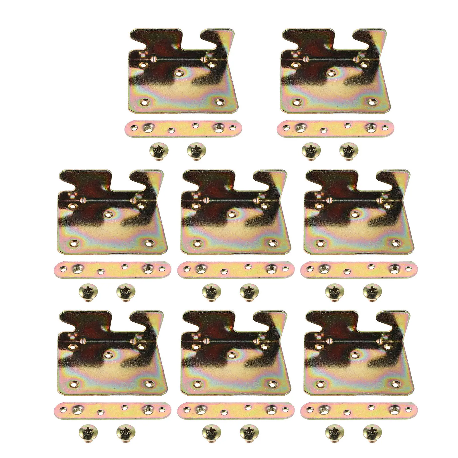 8Sets Invisible Bed Hinge Set Heavy Duty Bed Rail Hardware for Wood Frame Connectors Headboard Footboard Hold Plates Furniture
8Sets Invisible Bed Hinge Set Heavy Duty Bed Rail Hardware for Wood Frame Connectors Headboard Footboard Hold Plates Furniture
