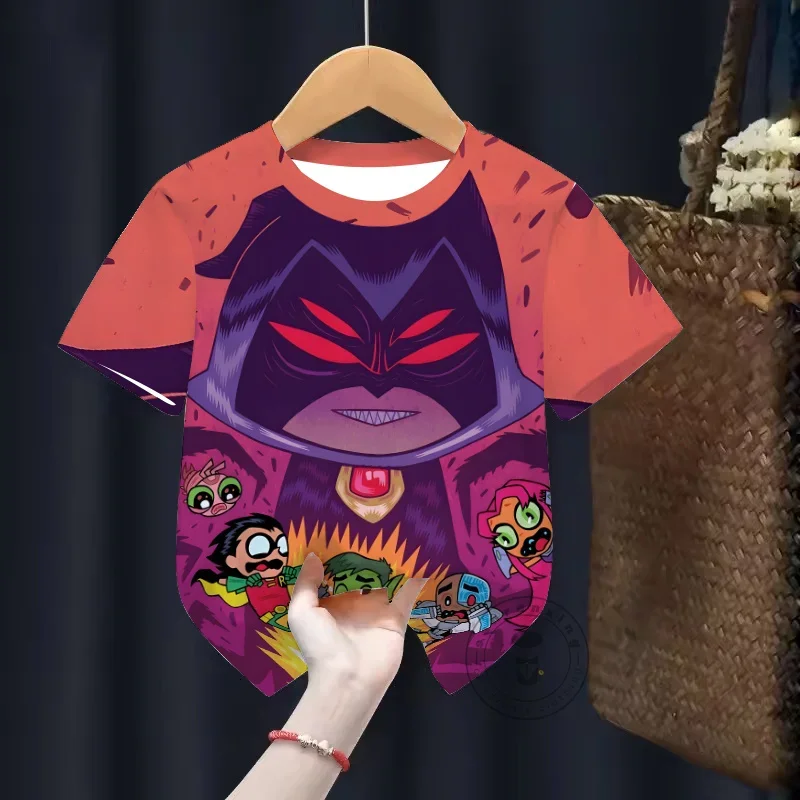 Cute Teen Titans Go Graphic Tee Summer Trendy T-Shirt Boys Girls Kids 3D Print Short Sleeve Top Comfortable 
Cute Teen Titans Go Graphic Tee Summer Trendy T-Shirt Boys Girls Kids 3D Print Short Sleeve Top Comfortable