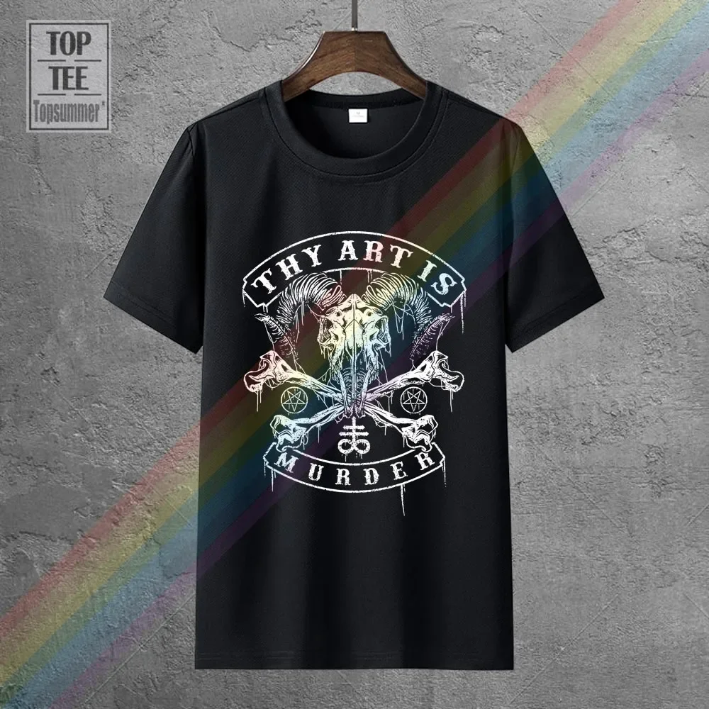 Thy Art Is Murder Men'S Baphomet Skull T-Shirt Black Print Men Short Sleeve Clothing Top Tee Male Battery Funny Cotton T Shirt
Thy Art Is Murder Men'S Baphomet Skull T-Shirt Black Print Men Short Sleeve Clothing Top Tee Male Battery Funny Cotton T Shirt