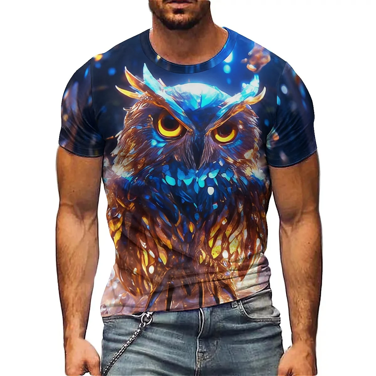 2027 New Men's Colorful Visual 3D Printed Short-Sleeve T-Shirt - Printed Tee, Loose Fit, Smooth Fabric
2027 New Men's Colorful Visual 3D Printed Short-Sleeve T-Shirt - Printed Tee, Loose Fit, Smooth Fabric