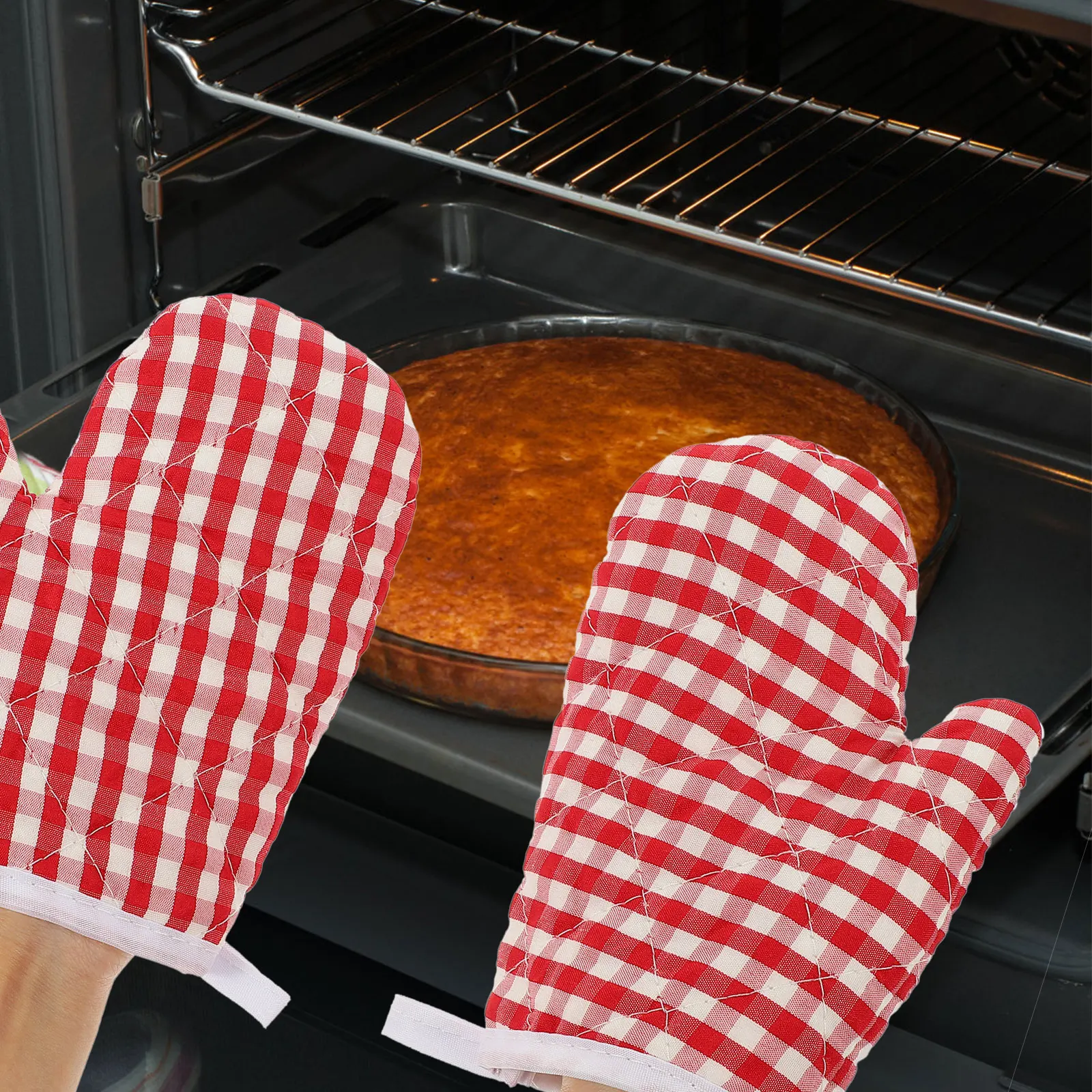 4pcs Insulation Gloves Heat Resistant Oven Mitts For Kitchen Baking Microwave Non-Slip Waterproof Polyester Glove Household
4pcs Insulation Gloves Heat Resistant Oven Mitts For Kitchen Baking Microwave Non-Slip Waterproof Polyester Glove Household