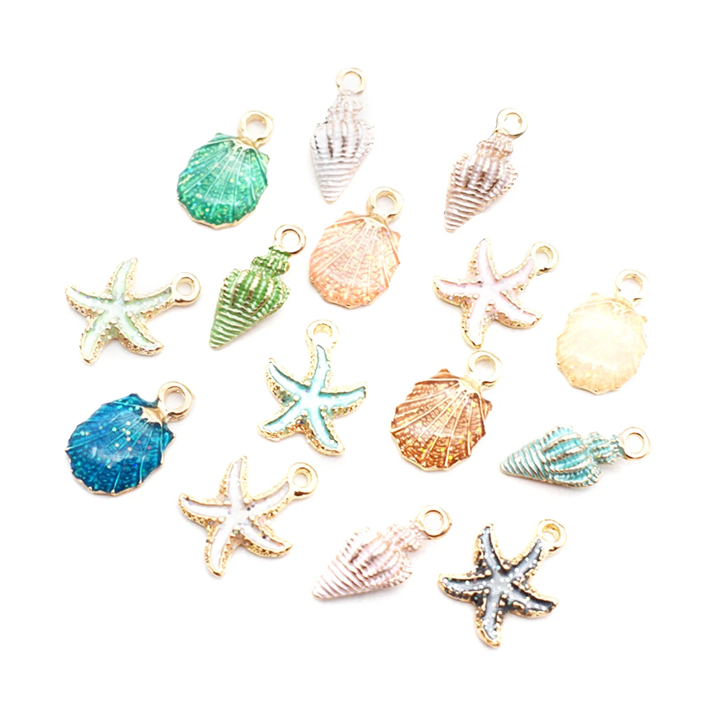 28pcs Shell Pendant DIY Materials Fashion Jewelry Making Alloy Pendant Accessories Supplies
28pcs Shell Pendant DIY Materials Fashion Jewelry Making Alloy Pendant Accessories Supplies