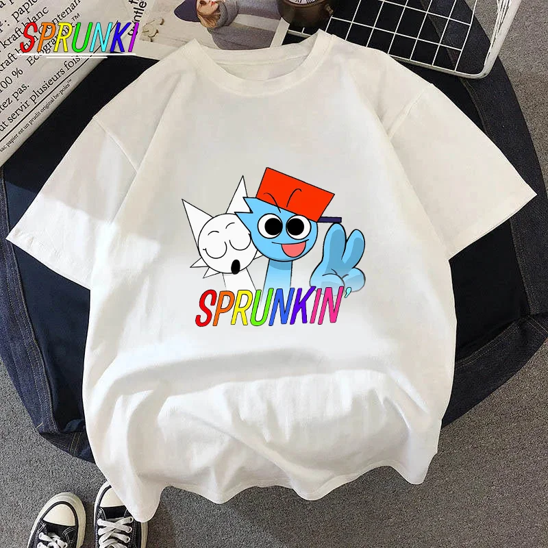 Sprunkis Summer Cotton T-shirt Comfy Short-Sleeved Top Anime Fashion Tees Crew Neck Shirt Cartoon Clothing Child Casuals Clothes
Sprunkis Summer Cotton T-shirt Comfy Short-Sleeved Top Anime Fashion Tees Crew Neck Shirt Cartoon Clothing Child Casuals Clothes