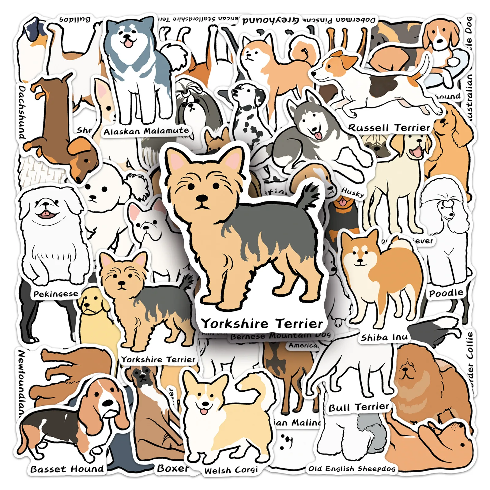 50PCS Cute Animal Dog Sticker DIY Creative Decoration Phone Case Skateboard Notebook Water Cup Toy Gift Waterproof Sticker
50PCS Cute Animal Dog Sticker DIY Creative Decoration Phone Case Skateboard Notebook Water Cup Toy Gift Waterproof Sticker