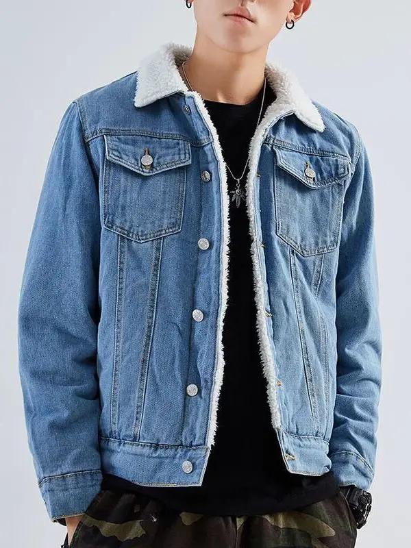 Мужское джинсовое джинсовое пальто на подкладке Fce Oversize Thiened, теплое хлопковое пальто в Корейском стиле, Long Sve Faion, городская одежда, осень-зима
Мужское джинсовое джинсовое пальто на подкладке Fce Oversize Thiened, теплое хлопковое пальто в Корейском стиле, Long Sve Faion, городская одежда, осень-зима