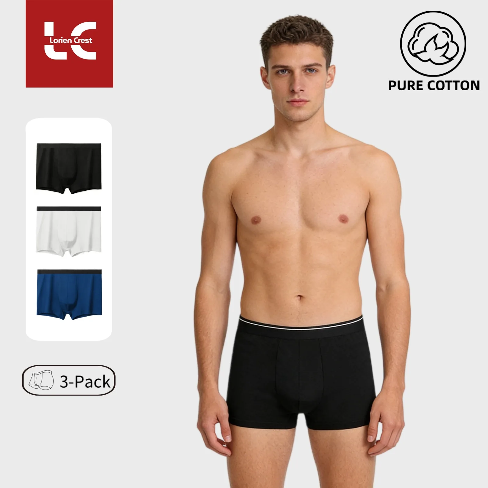 3 шт. мужское однотонное нижнее белье, дышащие брюки с четырьмя углами из чистого хлопка, спортивные хлопковые боксеры большого размера со средней талией
3 шт. мужское однотонное нижнее белье, дышащие брюки с четырьмя углами из чистого хлопка, спортивные хлопковые боксеры большого размера со средней талией