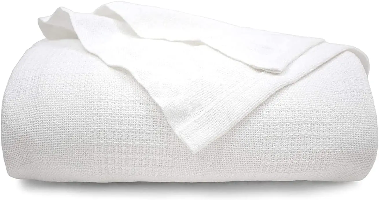 Twin XL Cotton Blanket 66" x 90" - Soft, Lightweight, Breathable for Hospital, Home Care & College Dorm
Twin XL Cotton Blanket 66" x 90" - Soft, Lightweight, Breathable for Hospital, Home Care & College Dorm