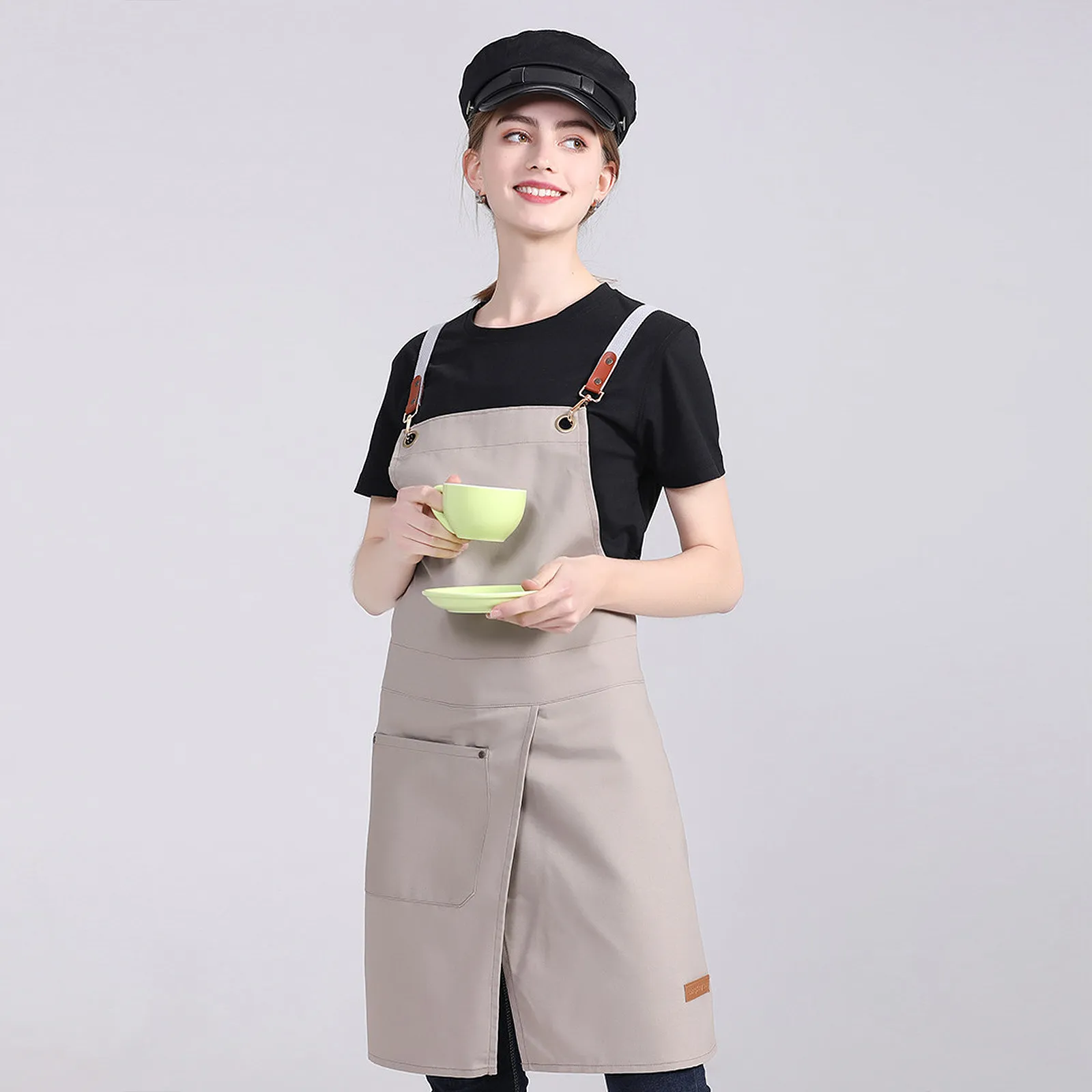 Премиальный кухонный фартук с регулируемым ремнем и карманом, водонепроницаемый, маслоотталкивающий, для шеф-поваров, для барбекю, кофейни, домашнего использования
Премиальный кухонный фартук с регулируемым ремнем и карманом, водонепроницаемый, маслоотталкивающий, для шеф-поваров, для барбекю, кофейни, домашнего использования