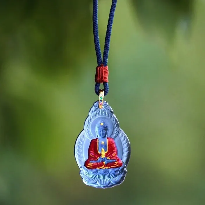 Chinese Style Colored Glaze Medicine Buddha Pendant Lucky Blessing Peace Protection Amulet Necklace Unisex Jewelry For Daily Wea
Chinese Style Colored Glaze Medicine Buddha Pendant Lucky Blessing Peace Protection Amulet Necklace Unisex Jewelry For Daily Wea