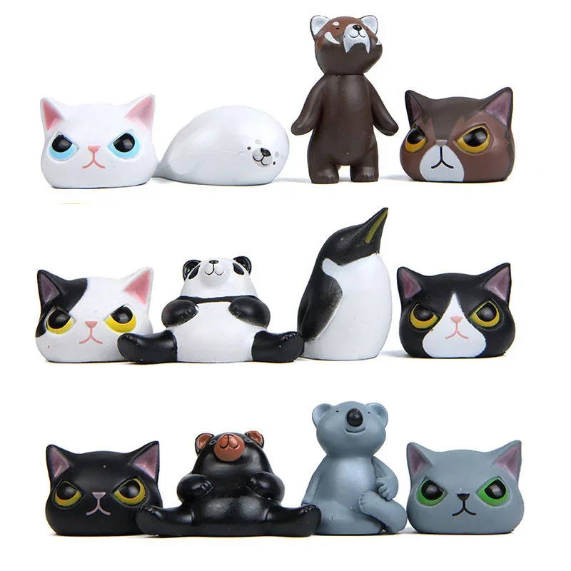 6pcs Mini Cat Figurines Disguise Head Cover Cats Collection Landscape Decoration Ornament Crafts DIY Garden Decoration Gift
6pcs Mini Cat Figurines Disguise Head Cover Cats Collection Landscape Decoration Ornament Crafts DIY Garden Decoration Gift