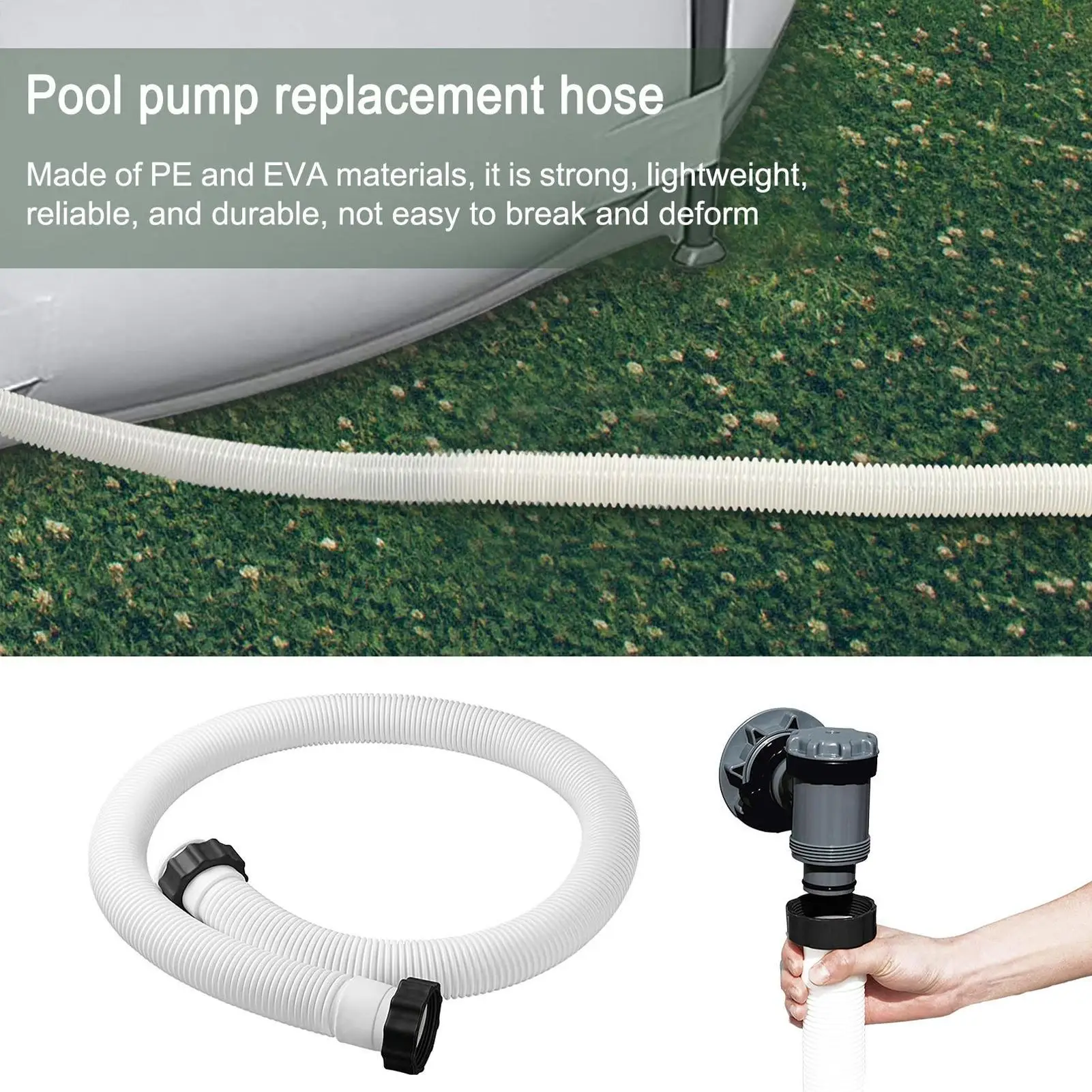 150cm Pool Sand Filter Pumps Hose Swimming Pools Pump Replacement Hose Interconnecting Hose Pool Accessories
150cm Pool Sand Filter Pumps Hose Swimming Pools Pump Replacement Hose Interconnecting Hose Pool Accessories
