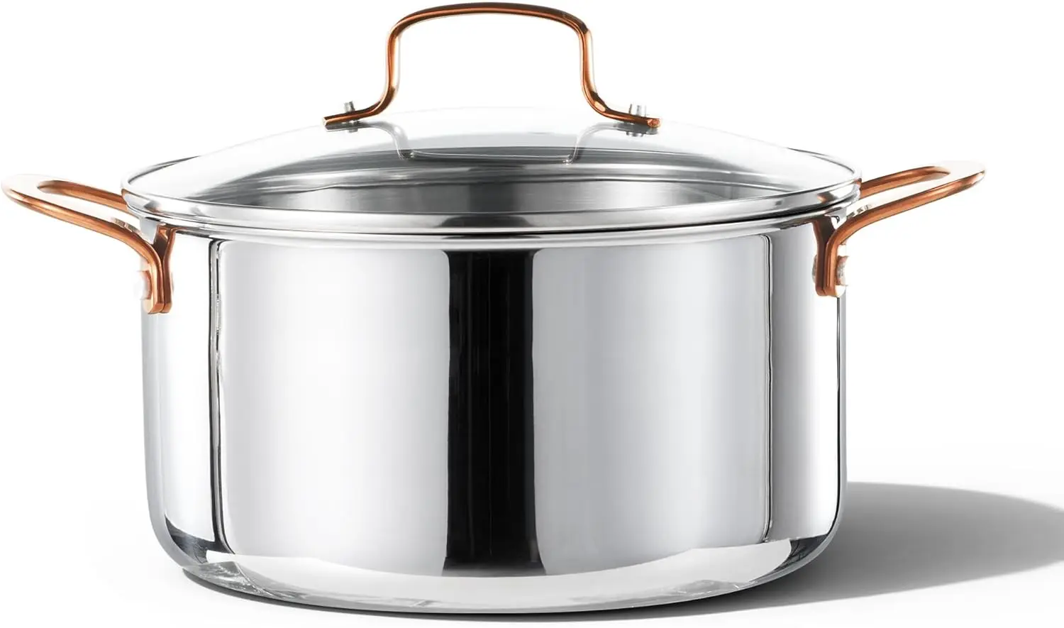 6 Qt Tri-Ply Stainless Steel Stockpot with Lid, Oven Safe, Induction Compatible, Even Heating for Pasta and Soup
6 Qt Tri-Ply Stainless Steel Stockpot with Lid, Oven Safe, Induction Compatible, Even Heating for Pasta and Soup