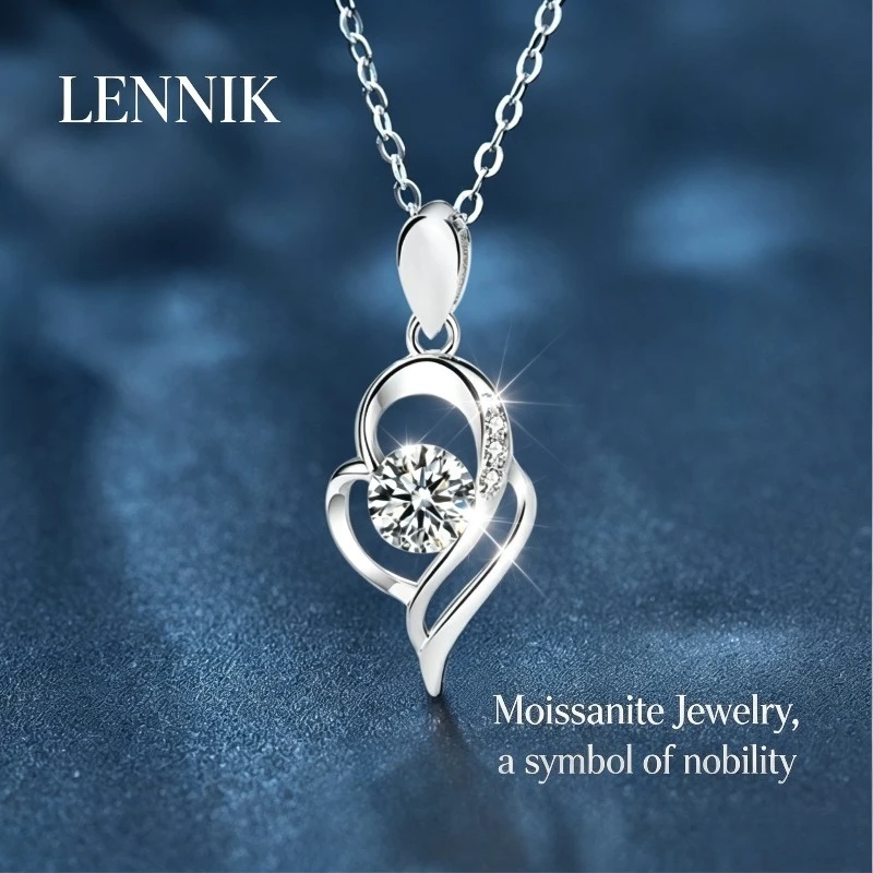 LENNIK 925 Sterling Silver Angel Wings Necklace Wholesale Women's Ins Style Temperament Moissanite Love Pendant Jewelry
LENNIK 925 Sterling Silver Angel Wings Necklace Wholesale Women's Ins Style Temperament Moissanite Love Pendant Jewelry
