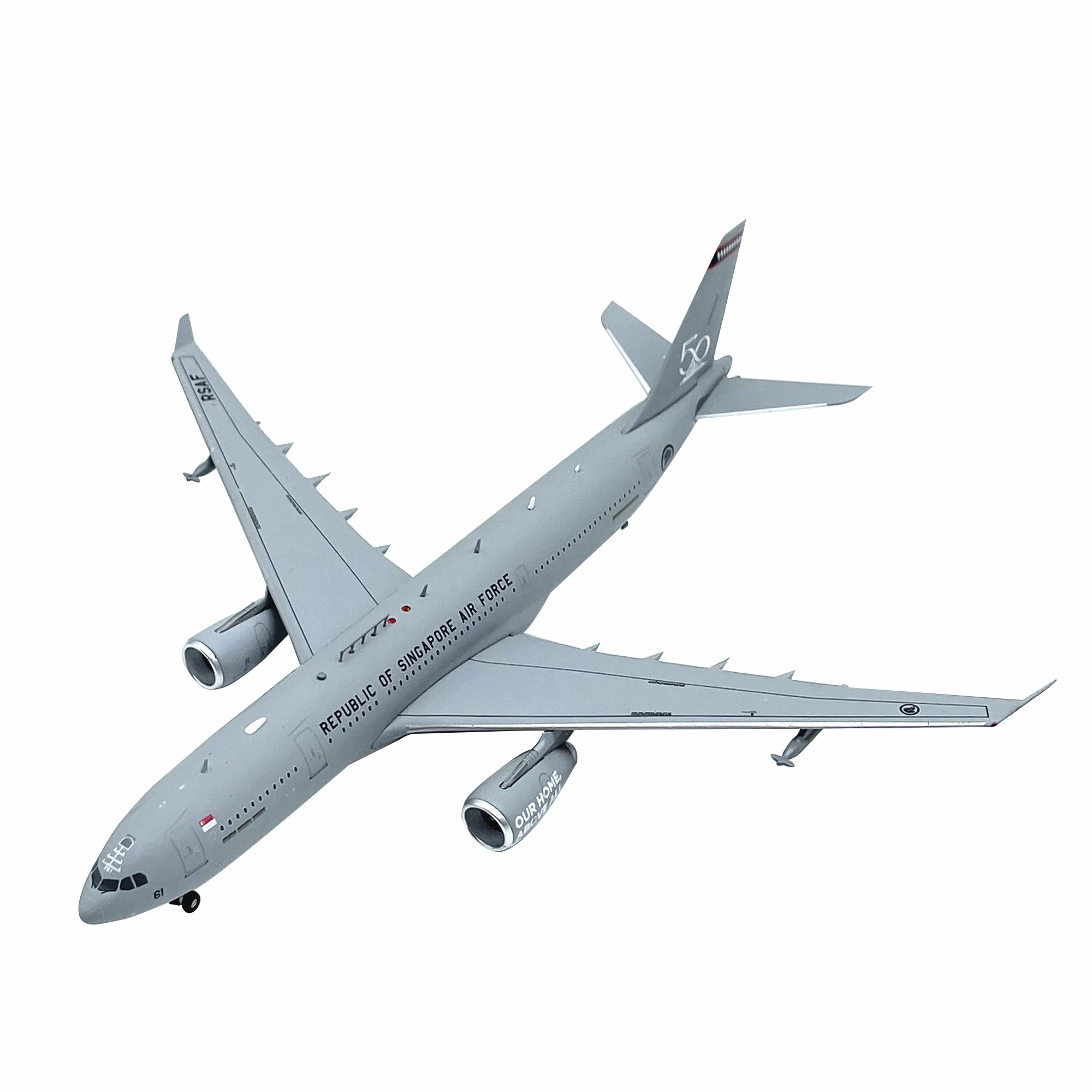 Singapore Air Force MRTT Militarized Combat Air Tanker Alloy Model 1:400 Scale Toy Gift Collection Simulation
Singapore Air Force MRTT Militarized Combat Air Tanker Alloy Model 1:400 Scale Toy Gift Collection Simulation