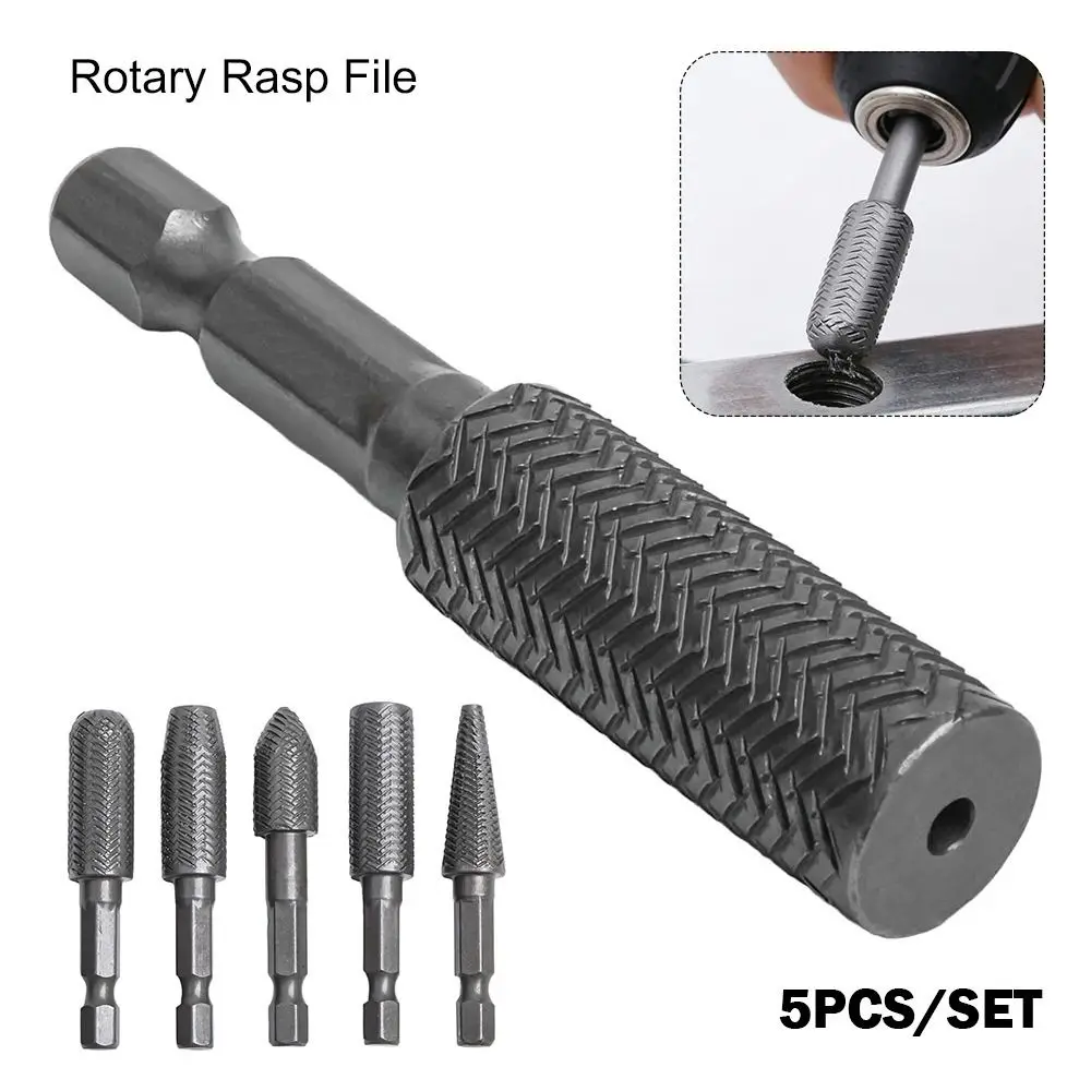 5Pcs/Set 1/4inch Hex Shank Rotary Rasp File 6.35mm Hexagonal Handle High Precision Engraving Drill Bits Steel Super Hard
5Pcs/Set 1/4inch Hex Shank Rotary Rasp File 6.35mm Hexagonal Handle High Precision Engraving Drill Bits Steel Super Hard