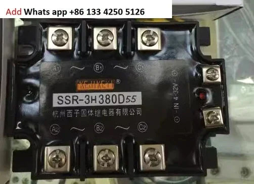 Оригинальное трехфазное твердотельное реле переменного тока Hangzhou Xizi SSR-3H380D55 3H480D55H 3H480D55G
Оригинальное трехфазное твердотельное реле переменного тока Hangzhou Xizi SSR-3H380D55 3H480D55H 3H480D55G