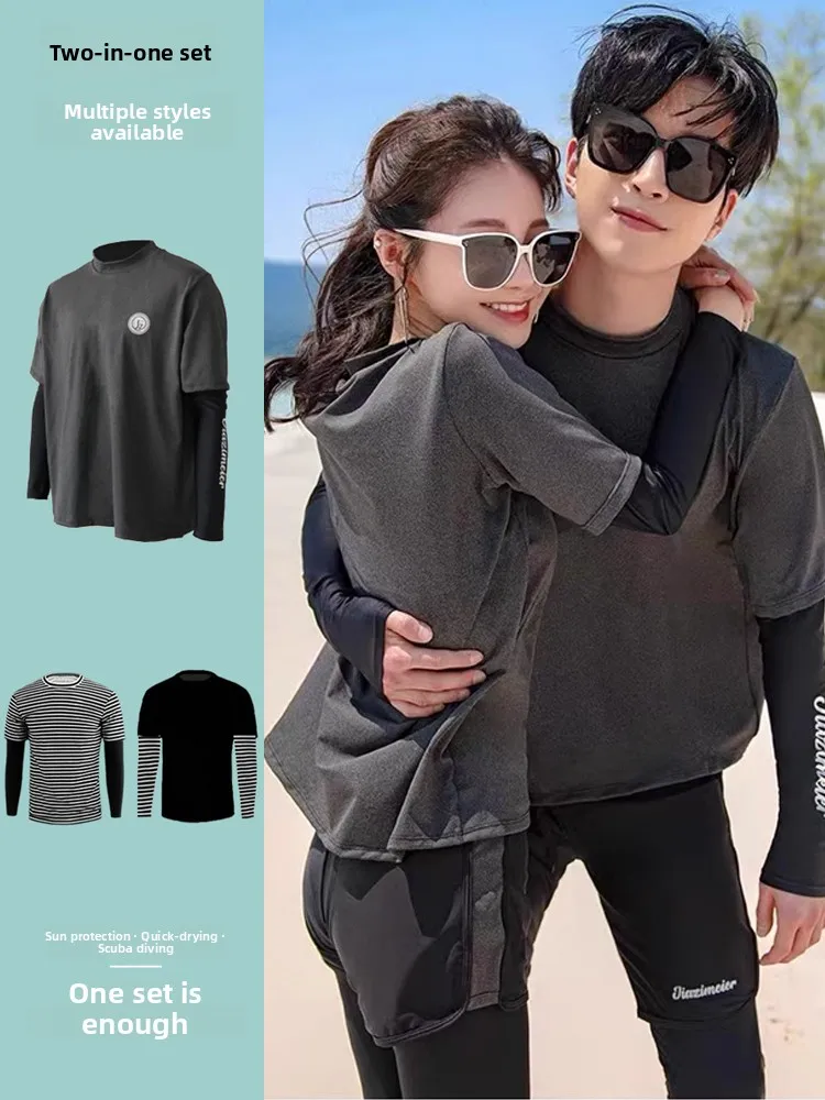 Костюм для дайвинга и снорклинга для пар, женский, с длинными рукавами, имитация двух частей, цельный, для активного отдыха и путешествий
Костюм для дайвинга и снорклинга для пар, женский, с длинными рукавами, имитация двух частей, цельный, для активного отдыха и путешествий