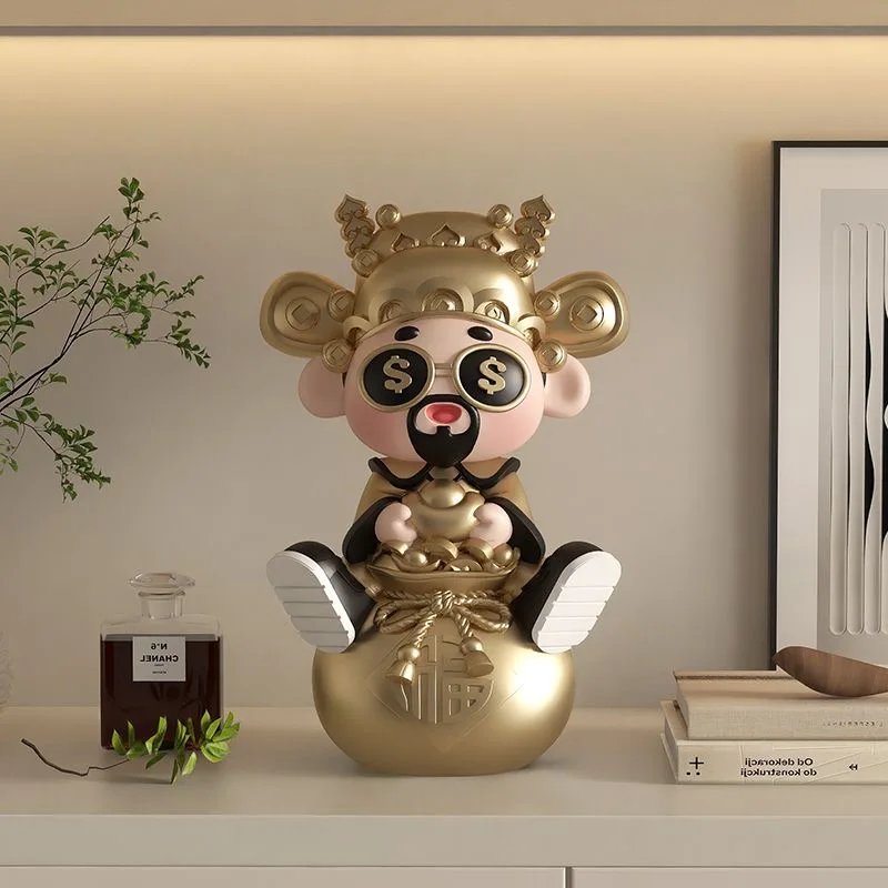 Resin God of Wealth Statues Home Living Room Table Decor Items Mammon Mascot Nook Office Desk Decoration and Accessories
Resin God of Wealth Statues Home Living Room Table Decor Items Mammon Mascot Nook Office Desk Decoration and Accessories