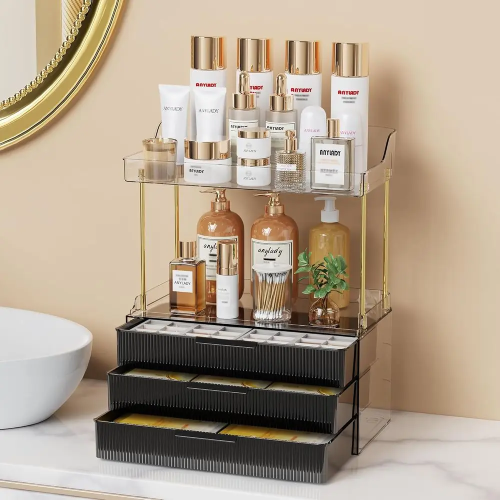 Bathroom Organizers and Storage, Makeup Organizer (Sturdy Durable Attractive), Ideal for Vanity, Countertop, Counter, Perfume, S
Bathroom Organizers and Storage, Makeup Organizer (Sturdy Durable Attractive), Ideal for Vanity, Countertop, Counter, Perfume, S