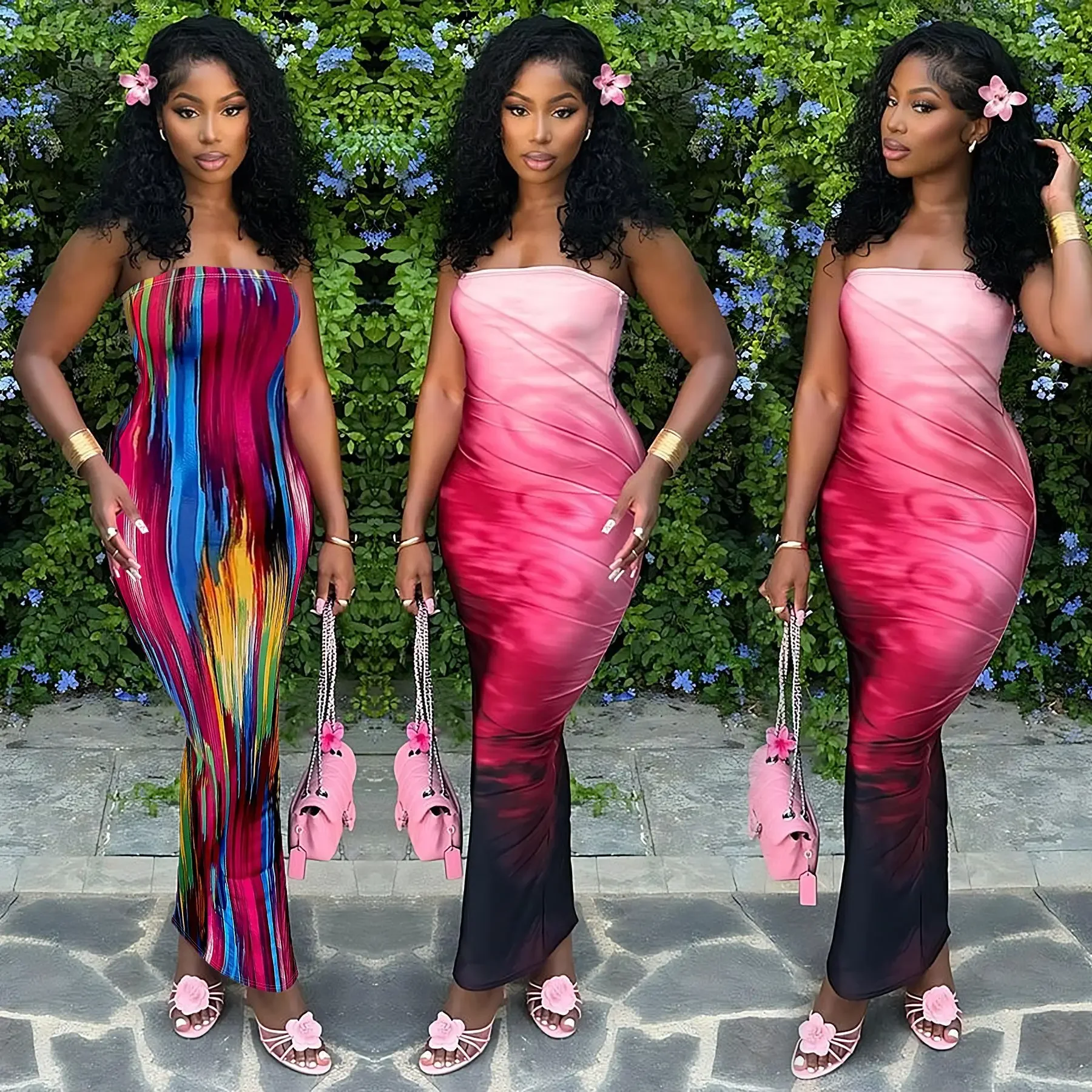 African Strapless Print Sexy Midi Dress for Women Fashion Off-shoulder Backless Bodycon Club Party Sexy Long Dress African Dress
African Strapless Print Sexy Midi Dress for Women Fashion Off-shoulder Backless Bodycon Club Party Sexy Long Dress African Dress