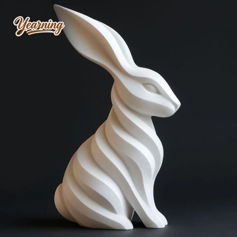 3D Printed Modern Sculpture Rabbit Minimalist Desk Art Ornament Entryway High End Decor Instagram Style
3D Printed Modern Sculpture Rabbit Minimalist Desk Art Ornament Entryway High End Decor Instagram Style