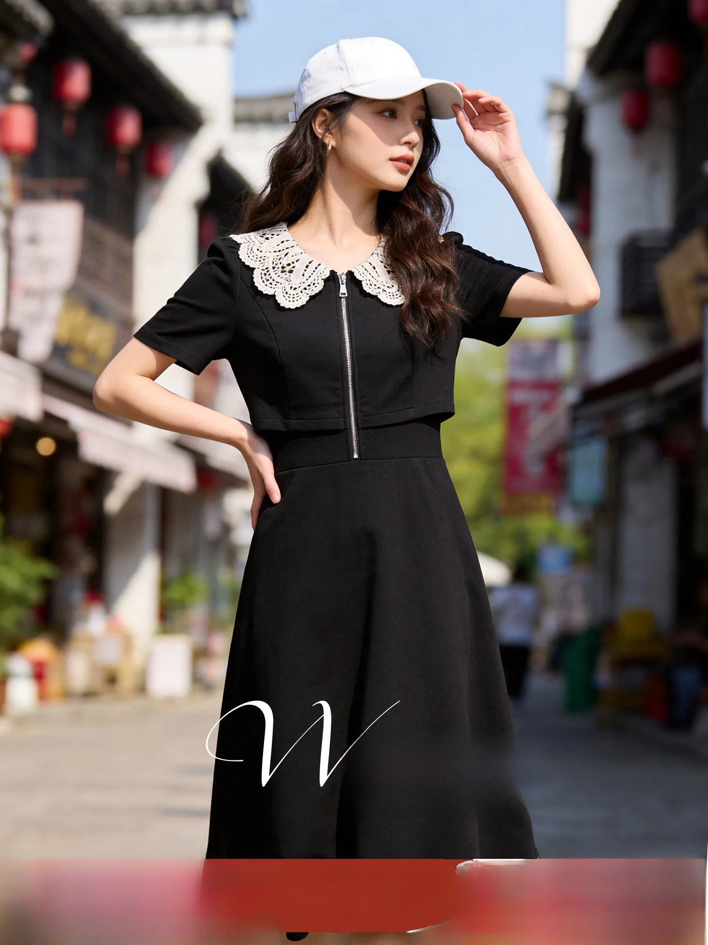 Slimming plus Size Women's Dress Elegant College Style Doll Collar Waist Cinched Summer New Arrival Polyester Fiber Short Sleeve
Slimming plus Size Women's Dress Elegant College Style Doll Collar Waist Cinched Summer New Arrival Polyester Fiber Short Sleeve