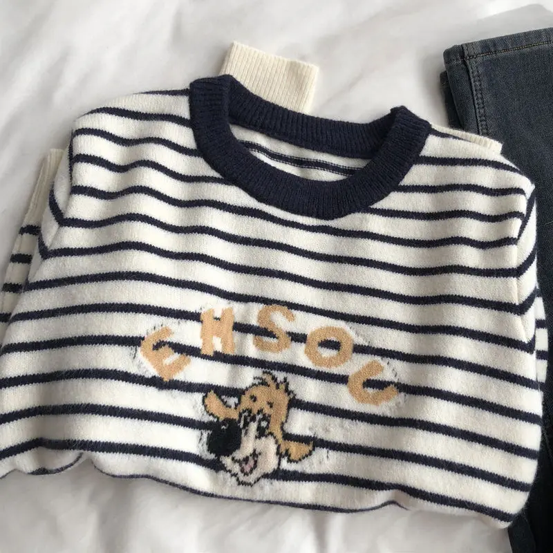 Extra Large 300 Pou Hong Kong Sle Retro Blue Striped Men's Knitted Sweater Long Sve round Ne Comfortable Fit Faio...
Extra Large 300 Pou Hong Kong Sle Retro Blue Striped Men's Knitted Sweater Long Sve round Ne Comfortable Fit Faio...