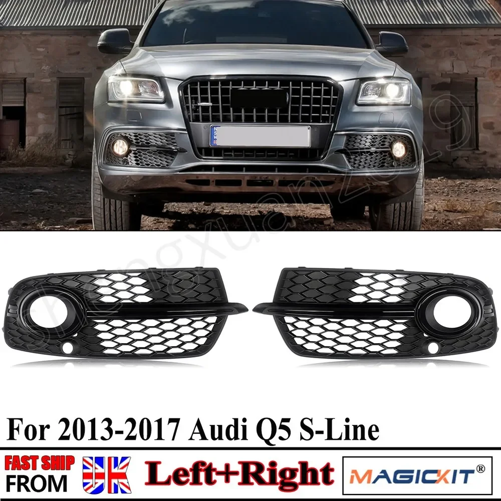 Front Bumper Fog Light Grille Fit For Audi Q5 Sport S-Line 2013-2017 Front Fog Lamp Cover Case Frame Black Pair Car Accessories
Front Bumper Fog Light Grille Fit For Audi Q5 Sport S-Line 2013-2017 Front Fog Lamp Cover Case Frame Black Pair Car Accessories