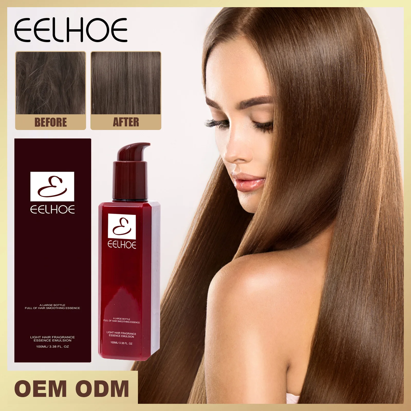 100ml Eelhoe Hair Conditioner Plain Hair Split Dry Repair Moisturizing Fluffy Hairs Wash-Free Silky and Smooth hair treatment
100ml Eelhoe Hair Conditioner Plain Hair Split Dry Repair Moisturizing Fluffy Hairs Wash-Free Silky and Smooth hair treatment