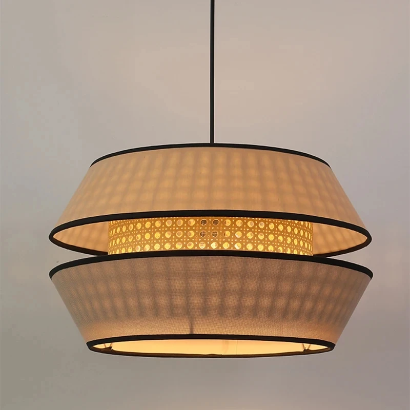 Retro Rattan Pendant Light Hand-woven chandelier for Living Room Bedroom kitchen Japanese Style Pendant lamp
Retro Rattan Pendant Light Hand-woven chandelier for Living Room Bedroom kitchen Japanese Style Pendant lamp