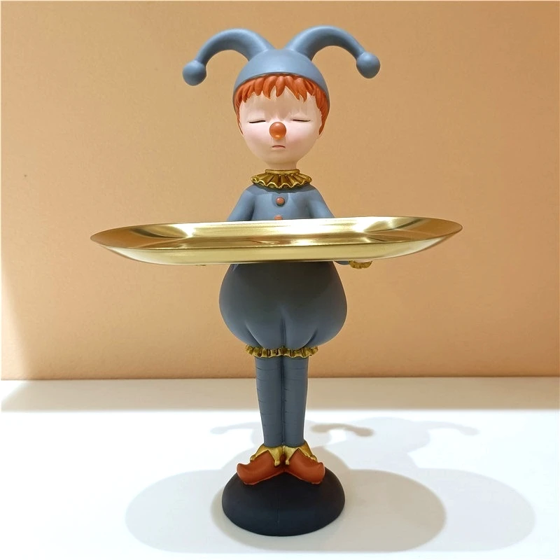 Resin Circus Clown Figurine Key Tray Decorative Metal Coins Organizer Plate Daily Convenience Supplies Carnival Souvenir Craft
Resin Circus Clown Figurine Key Tray Decorative Metal Coins Organizer Plate Daily Convenience Supplies Carnival Souvenir Craft