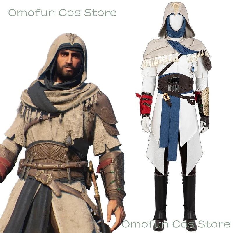 Assassins Basim Creed Ibn Ishaq Cosplay Mirage Basim ibn Is'haq Roleplay Cotume Outfit Performance Clothes Halloween Mens Hooded
Assassins Basim Creed Ibn Ishaq Cosplay Mirage Basim ibn Is'haq Roleplay Cotume Outfit Performance Clothes Halloween Mens Hooded