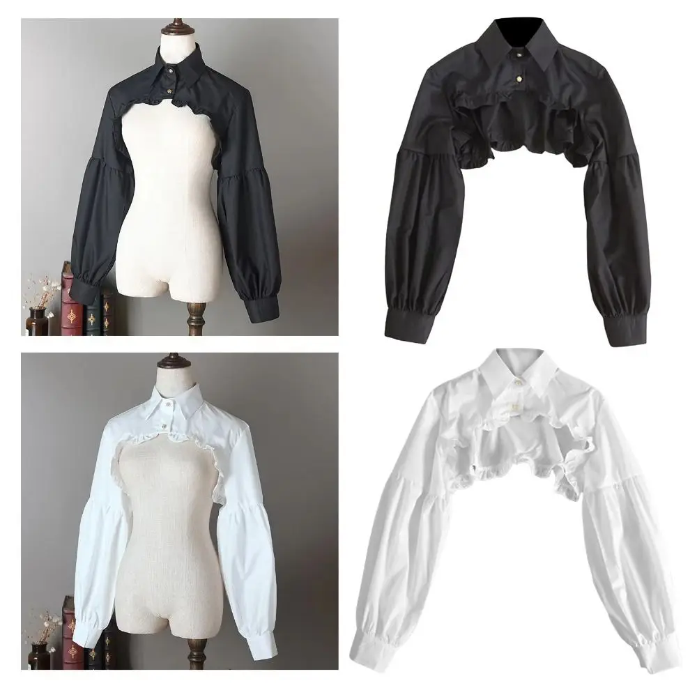 Vintage Sleeve Shirt Collar Retro Puff Sleeve Puff Long Sleeve Top Decorative Ruffles Faux Women Puff Long Sleeve Casual Wear
Vintage Sleeve Shirt Collar Retro Puff Sleeve Puff Long Sleeve Top Decorative Ruffles Faux Women Puff Long Sleeve Casual Wear