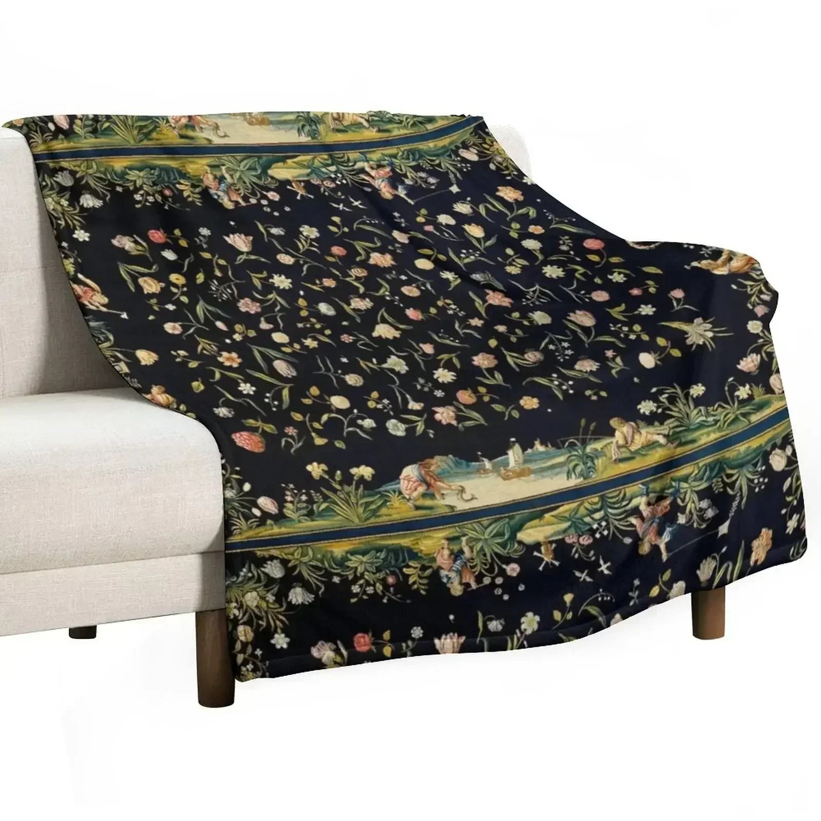Dark vintage floral Throw Blanket Color Fast Cozy Throw Blanket
Dark vintage floral Throw Blanket Color Fast Cozy Throw Blanket