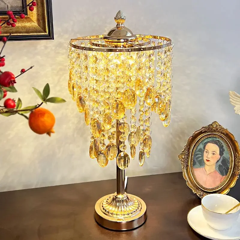 Advanced Crystal Desk Lamp European Warm And Romantic Light Luxury Floor Lamp Standing Reading Light For Living Room Bedroom
Advanced Crystal Desk Lamp European Warm And Romantic Light Luxury Floor Lamp Standing Reading Light For Living Room Bedroom