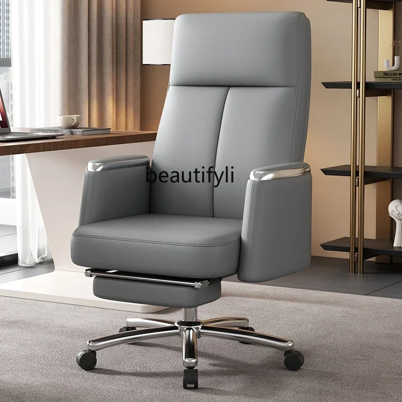 B6 Computer chair household leather boss comfortable sedentary office lifting rotating office chair
B6 Computer chair household leather boss comfortable sedentary office lifting rotating office chair