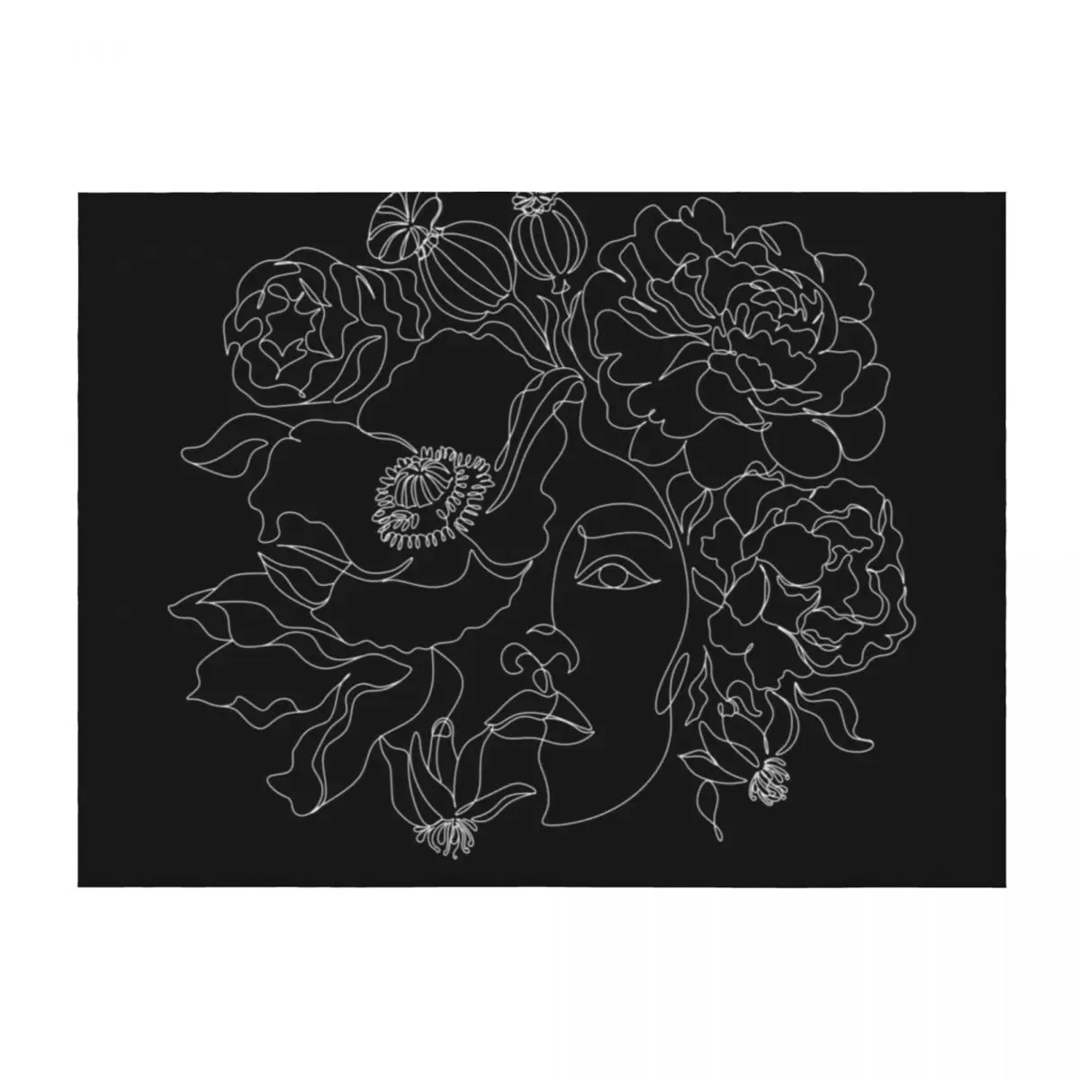 Woman Line Art Print | Woman Line Drawing single wall art Woman Illustration Fine Poster Black W Throw Blanket
Woman Line Art Print | Woman Line Drawing single wall art Woman Illustration Fine Poster Black W Throw Blanket
