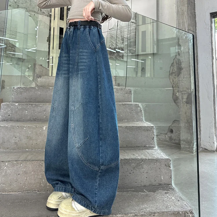 Teenager Girls Denim Pant Autumn Korean Kids Girls Contrast Color Wide Leg Pant Children Girls Versatile Mid Waist Trousers
Teenager Girls Denim Pant Autumn Korean Kids Girls Contrast Color Wide Leg Pant Children Girls Versatile Mid Waist Trousers