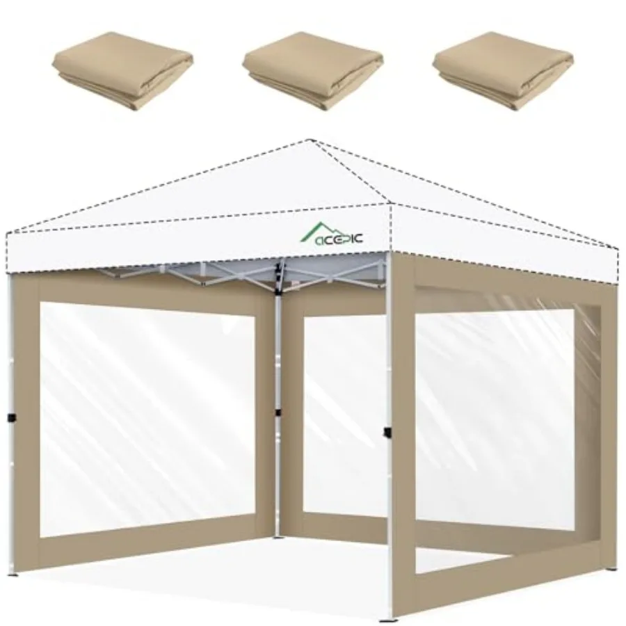 Clear Canopy Sidewalls for 10x10 Pop Up Tent, Transparent Window Curtain Cloth, 8 Mil PVC Enclosure Fabric with Zipper, 3Pack S
Clear Canopy Sidewalls for 10x10 Pop Up Tent, Transparent Window Curtain Cloth, 8 Mil PVC Enclosure Fabric with Zipper, 3Pack S