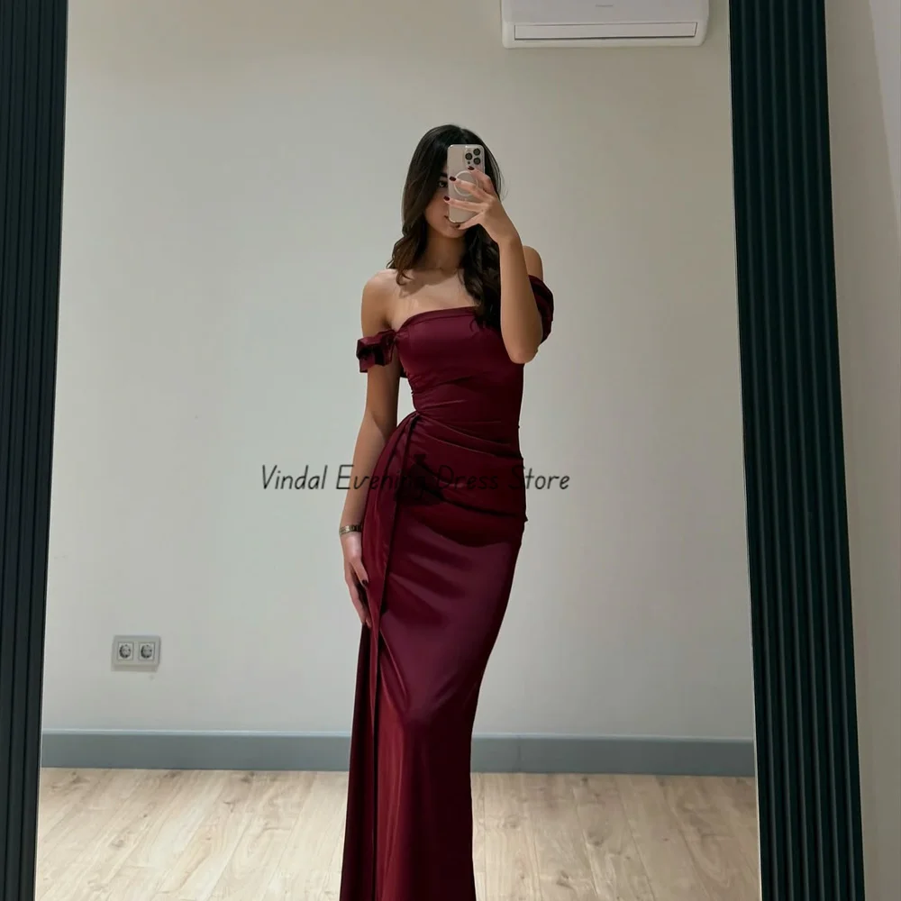 Vindal Elegant Prom Dress Robe Customized Off-the-shoulder Neckline Floor-Length Gown Simple Formal Evening Dress Sexy 2025
Vindal Elegant Prom Dress Robe Customized Off-the-shoulder Neckline Floor-Length Gown Simple Formal Evening Dress Sexy 2025