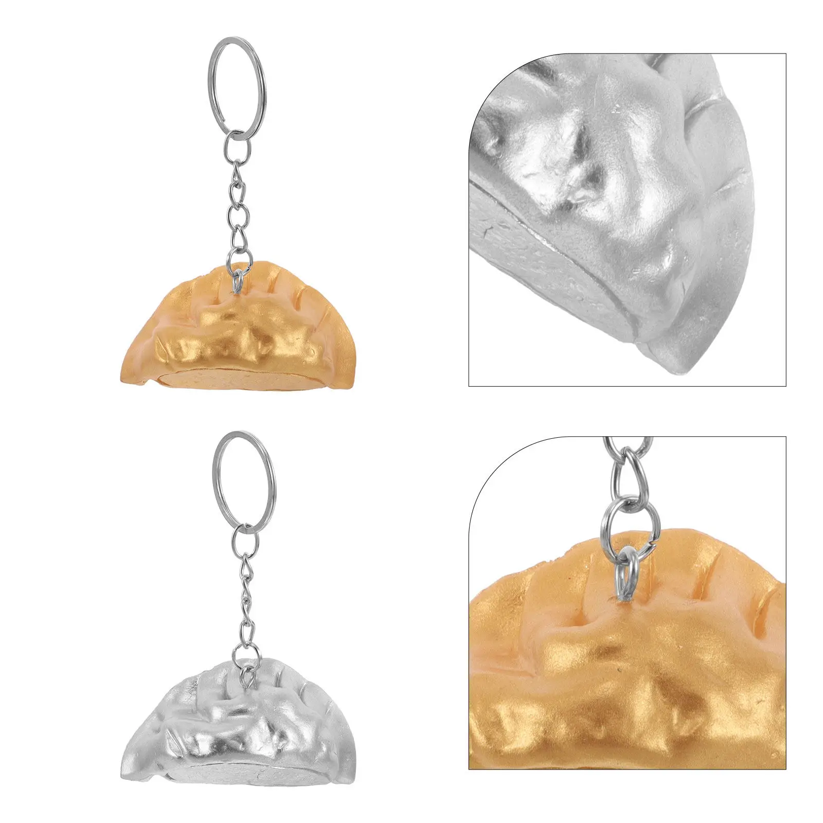 6Pcs Imitation Dumpling Keychain Realistic Food Charm Decorative Keyring Purse Car Accessory Whimsical Play Food Pendant
6Pcs Imitation Dumpling Keychain Realistic Food Charm Decorative Keyring Purse Car Accessory Whimsical Play Food Pendant