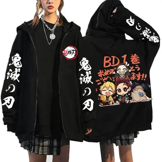 Куртка унисекс с капюшоном на молнии в стиле аниме «Убийца демонов» для мужчин и женщин, толстовка с японским мультяшным принтом, уличная одежда, повседневные осенние модные топы
Куртка унисекс с капюшоном на молнии в стиле аниме «Убийца демонов» для мужчин и женщин, толстовка с японским мультяшным принтом, уличная одежда, повседневные осенние модные топы