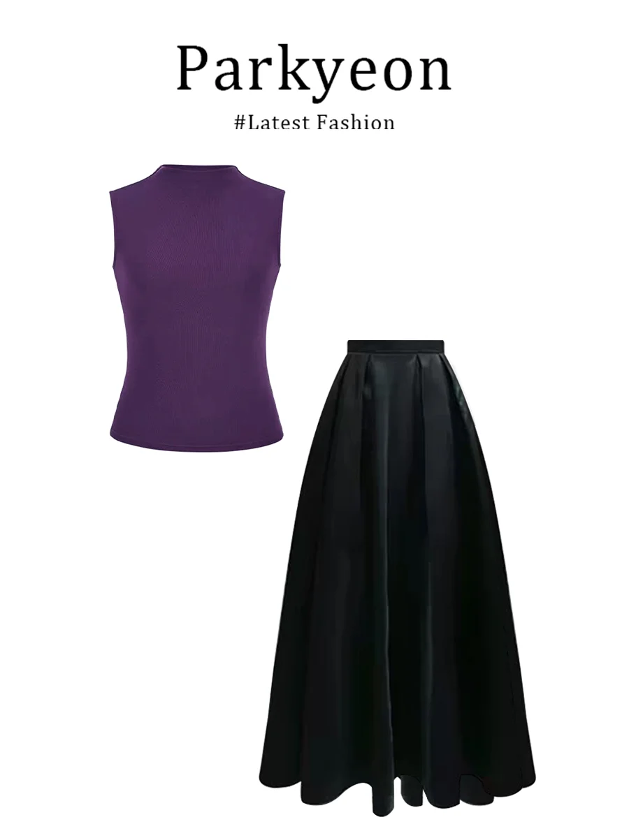 Parkyeon Summer Slimming Vest Top And High Waist Skirt Set Casual Fashionable Ensemble for Young Women Age 18-25
Parkyeon Summer Slimming Vest Top And High Waist Skirt Set Casual Fashionable Ensemble for Young Women Age 18-25
