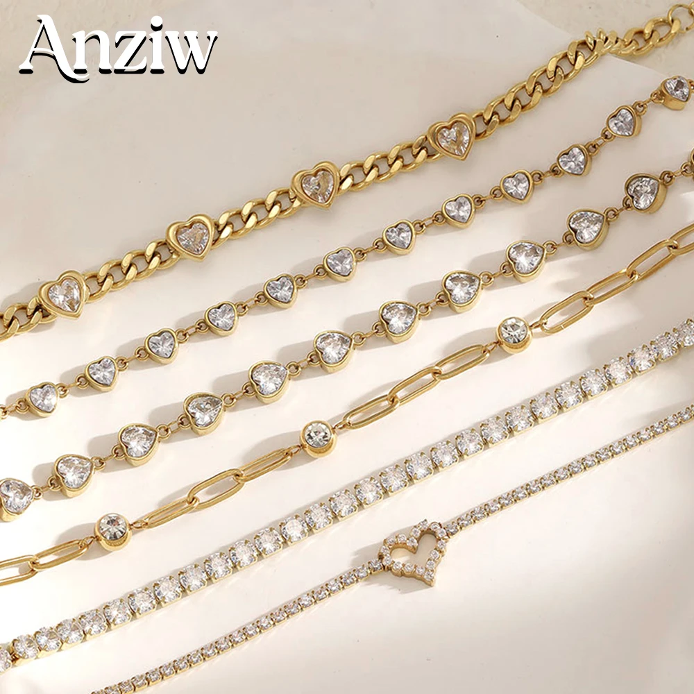 Anziw 4.0mm Round Moissanite Geometric Bracelet For Women Minimalist Tennis Chain Bracelet 14K Gold Filled Party Wedding Jewelry
Anziw 4.0mm Round Moissanite Geometric Bracelet For Women Minimalist Tennis Chain Bracelet 14K Gold Filled Party Wedding Jewelry